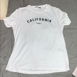 California white t-shirt